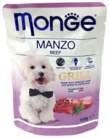 Monge Dog Grill Pouch (говядина) ― Зоомагазин "Четыре лапы"