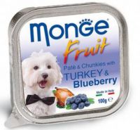 Monge Dog Fruit (Паштет с индейкой и черникой) ― Зоомагазин "Четыре лапы"
