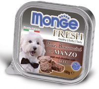 Monge Dog Fresh (паштет с говядиной)  ― Зоомагазин "Четыре лапы"