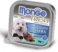 Monge Dog Fresh (паштет с уткой) ― Зоомагазин "Четыре лапы"
