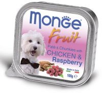Monge Dog Fruit (Паштет с курицей и малиной) ― Зоомагазин "Четыре лапы"