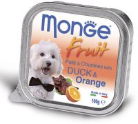 Monge Dog Fruit (Паштет с уткой и апельсином) ― Зоомагазин "Четыре лапы"
